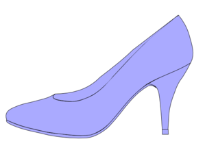 Purple High Heel Clipart #1