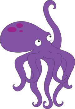 Purple octopus clipart - Octopus Clip Art