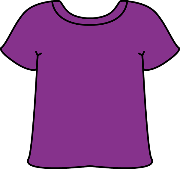 Purple Tshirt - Tee Shirt Clip Art