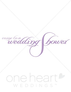 Purple Wedding Shower Clipart - Wedding Shower Clipart