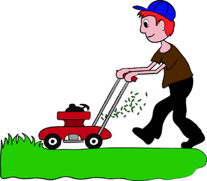 Push Style Lawn Mower Stock P - Clipart Lawn Mower