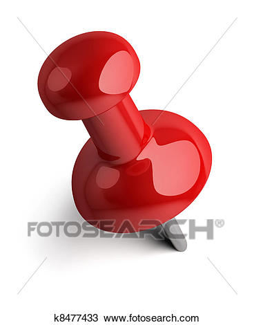 Drawing - pushpin. Fotosearch - Search Clipart, Illustration, Fine Art  Prints, and