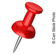 . hdclipartall.com Red pushpin - Red office pushpin or thumbtack for business.