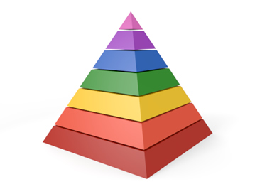 Flashcard Of A Pyramid With A