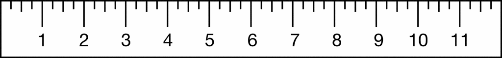 Quarter Inch Ruler