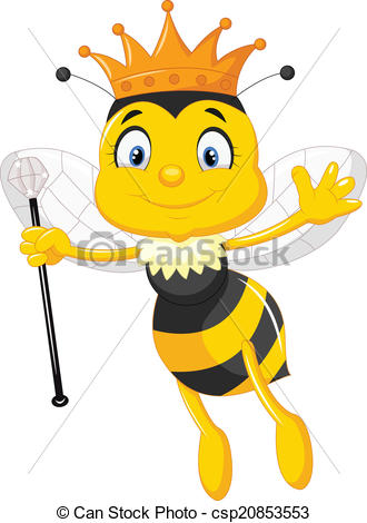 ... Queen bee cartoon - Vector illustration of Queen bee cartoon.