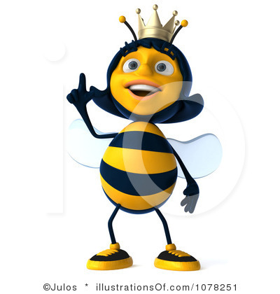 Queen Bee Clipart Black And W - Queen Bee Clipart