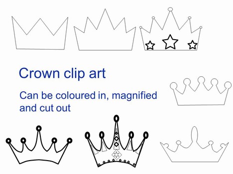 Queen Crown Outline Clipart