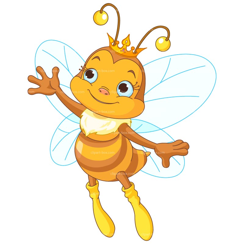 Free bee clipart, ready for P