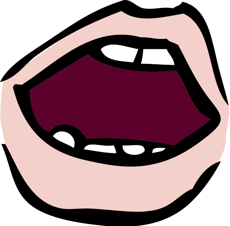 Quiet Mouth Clip Art Clipart  - Open Mouth Clipart