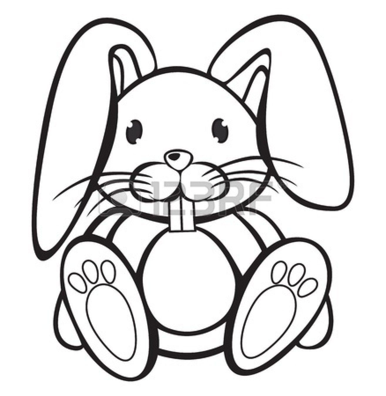 Rabbit Clipart Black And Whit