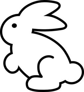 Rabbit bunny clipart black an - Bunny Clipart Black And White