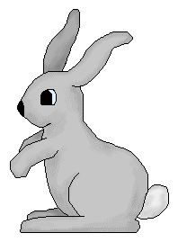 Rabbit Clip Art Gray Rabbits - Rabbits Clipart