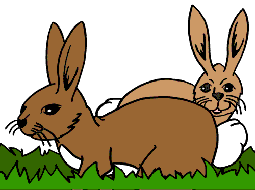 Rabbit Clip Art Image - Rabbits Clipart