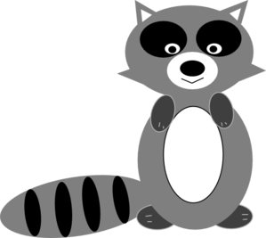 Raccoon revised clip art at v - Raccoon Clip Art