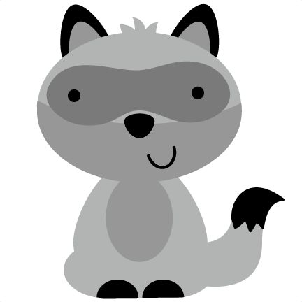 Freebie raccoon clip art barb