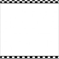 Black and White Checkered Bor