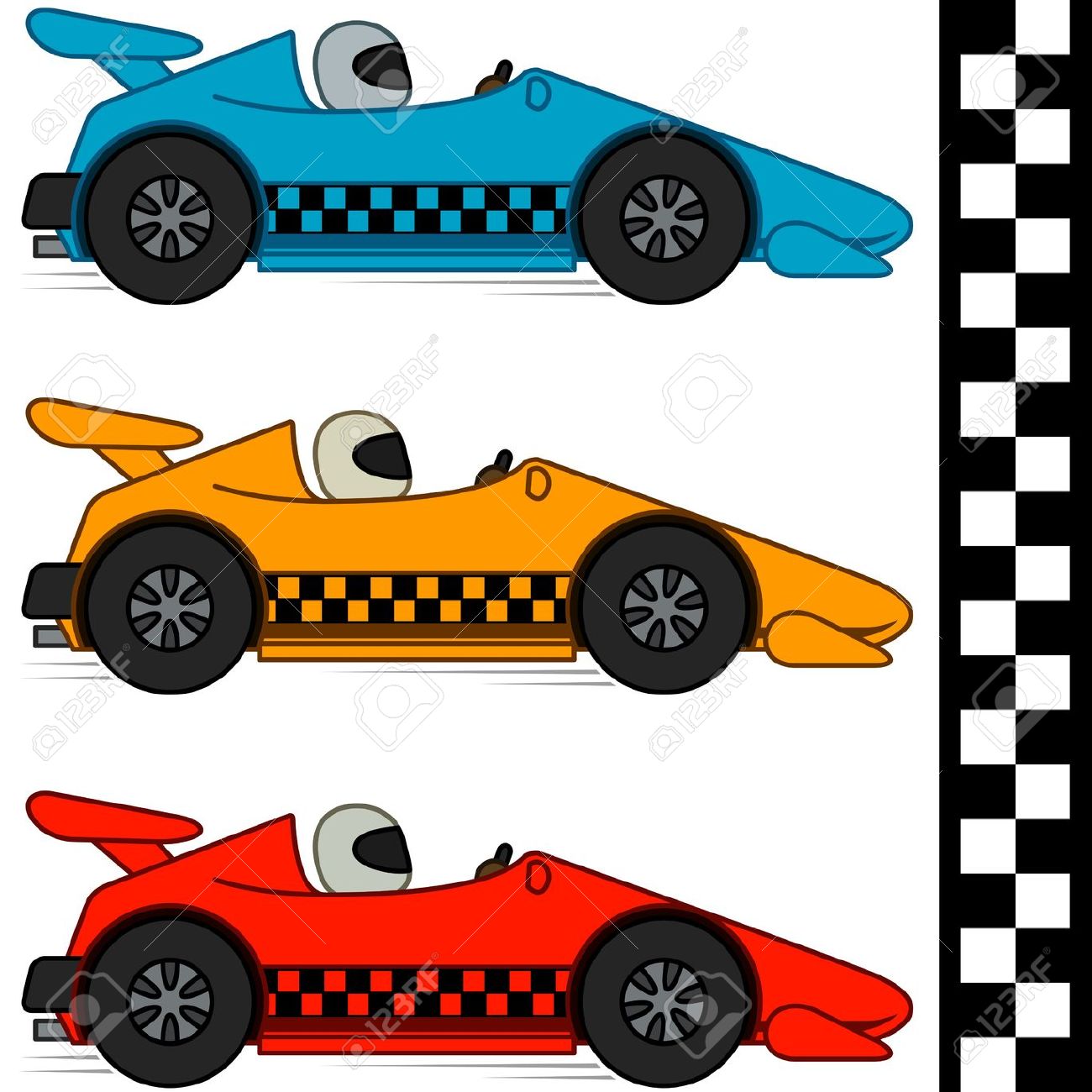 Motor Racing Flags Clip Art A