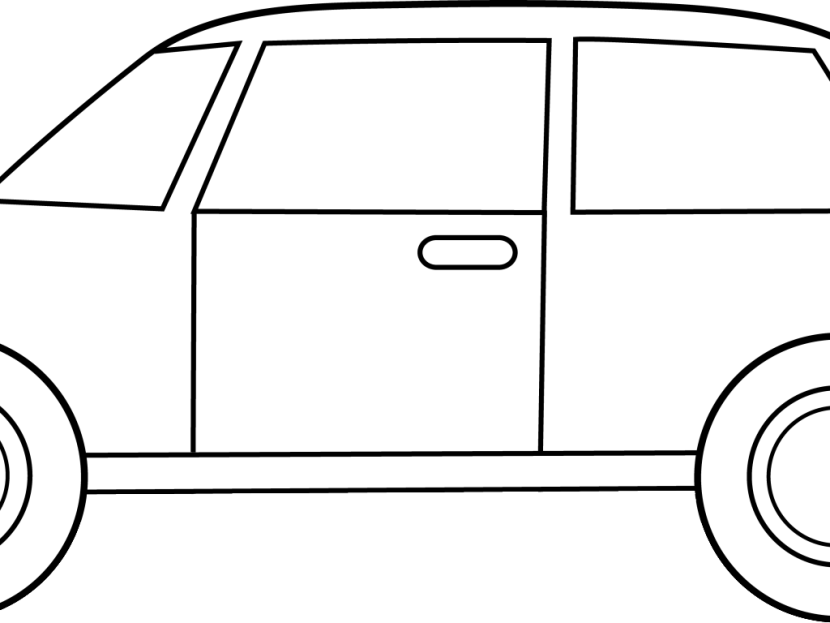 Car Clipart Black And White C