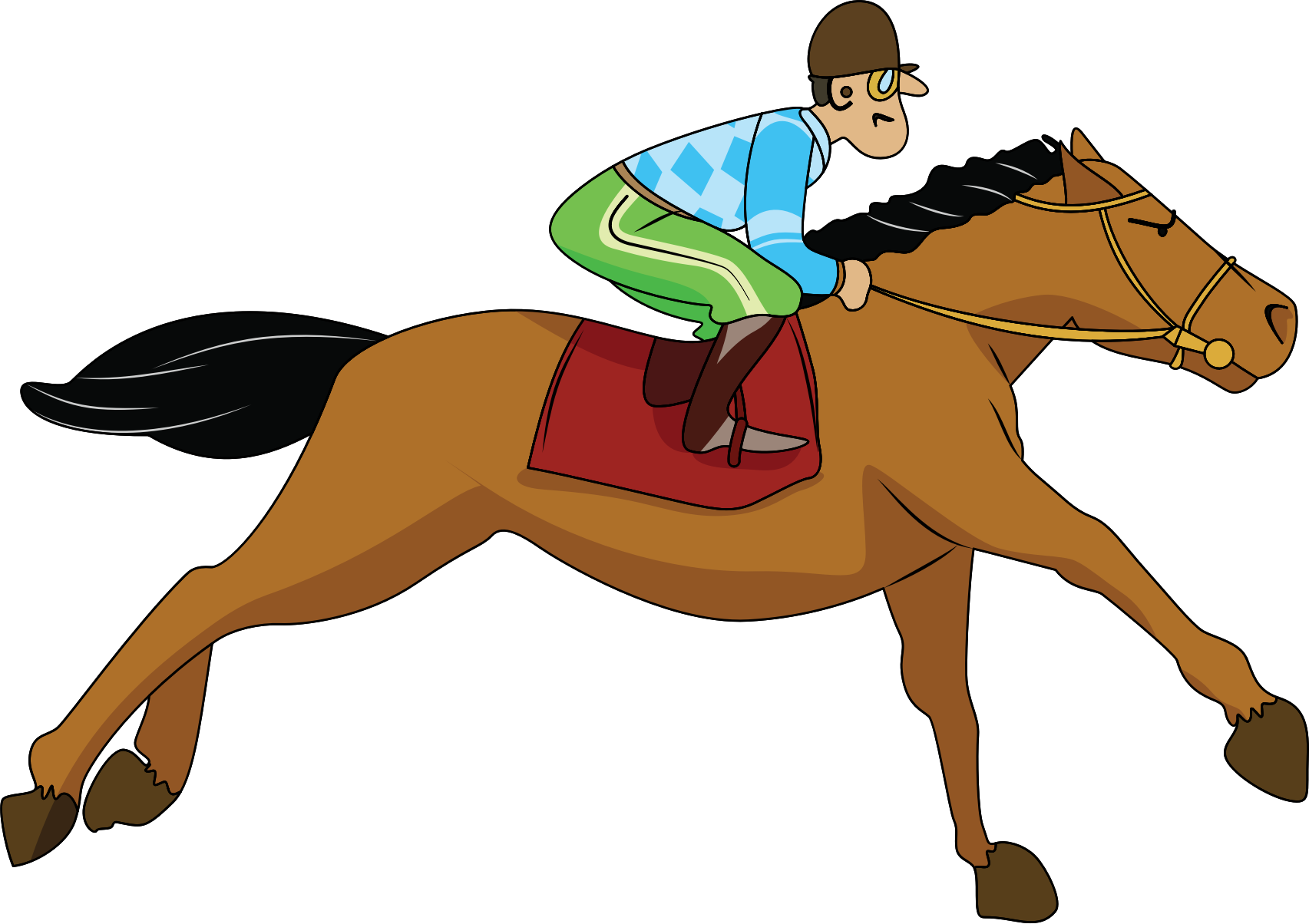 Race Horse Clip Art Clipart Galloping Horse