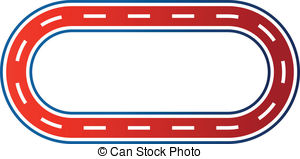 Race Track Vector Clipart Eps Images 5022 Race Track Clip Art Vector