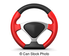 ... racing steering wheel - Red and black racing steering wheel... ...