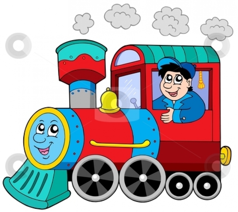 railroad engine clipart Easy  - Engine Clipart