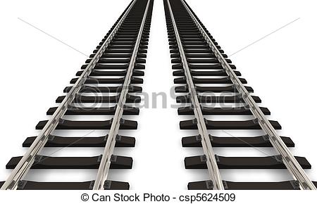 Two railroad tracks - csp5624509