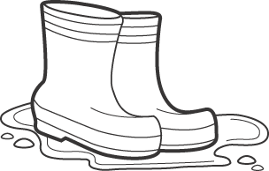 Rain Boots Clipart #1