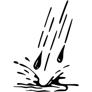 rain clip art free . - Water Clipart Black And White