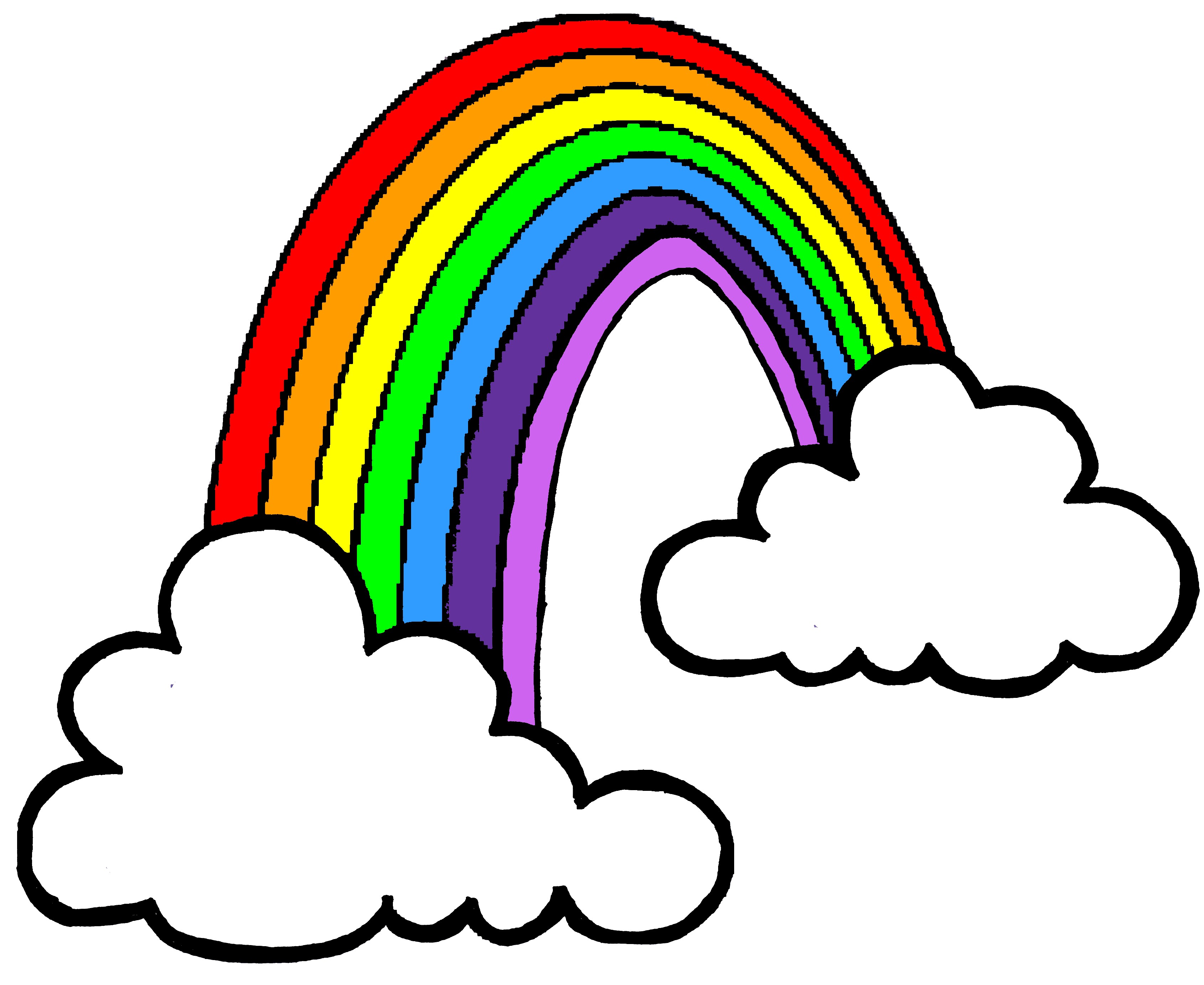 rainbow clipart for kids