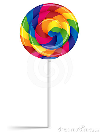 Rainbow Lollipops Clipart Swirly Rainbow Lollipop 24614165 Jpg