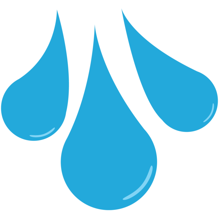 Raindrop clipart black and wh