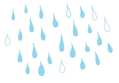 Raindrops Background Clipart  - Rain Drops Clipart