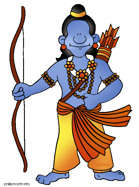Clip Art - Lord Rama with bow