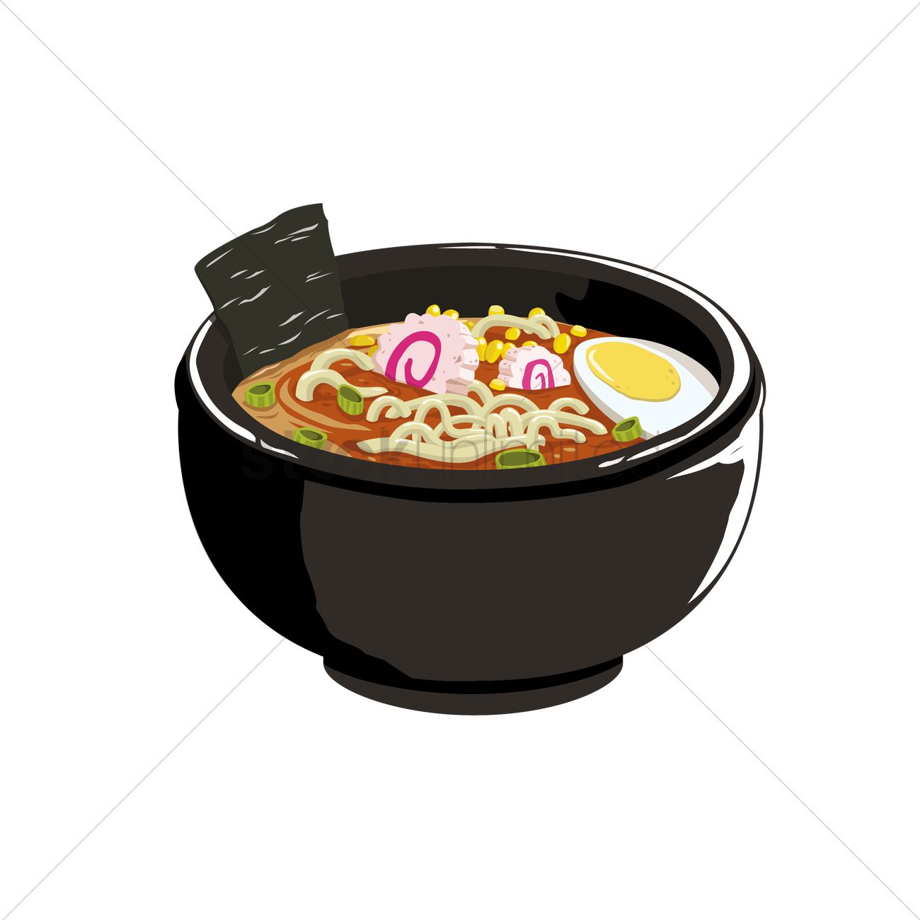 Japanese Ramen Noodles Illust