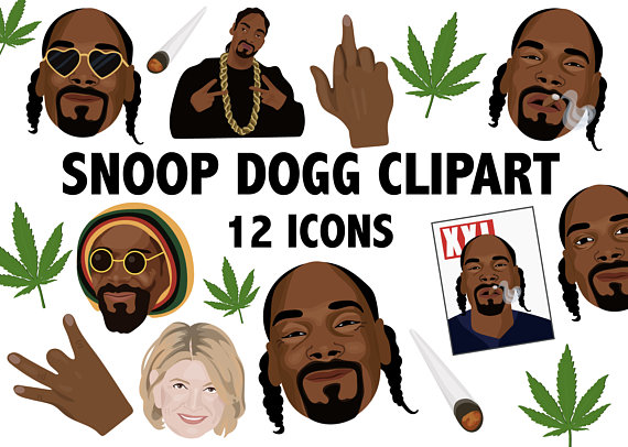 SNOOP DOGG CLIPART hiphop clipart rap clipart hip hop icons rapper clip art  Snoop Doggy Dogg icons weed clipart rapper Martha Stewart