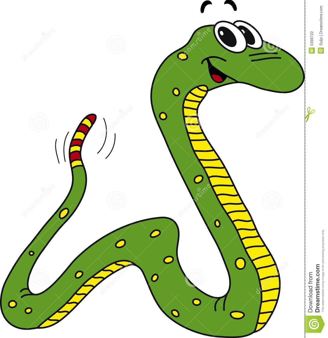 Rattle Snake Clip Art Snake . - Clipart Snake