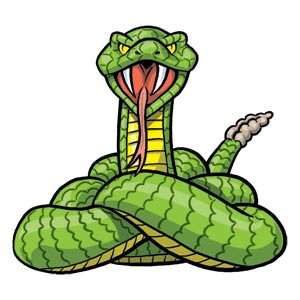 Free Cartoon Rattlesnake Clip