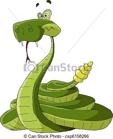 Rattlesnake Clipartby Todd224/544; Rattlesnake on a white background, vector illustration