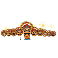 Ravana with ten heads for Dus