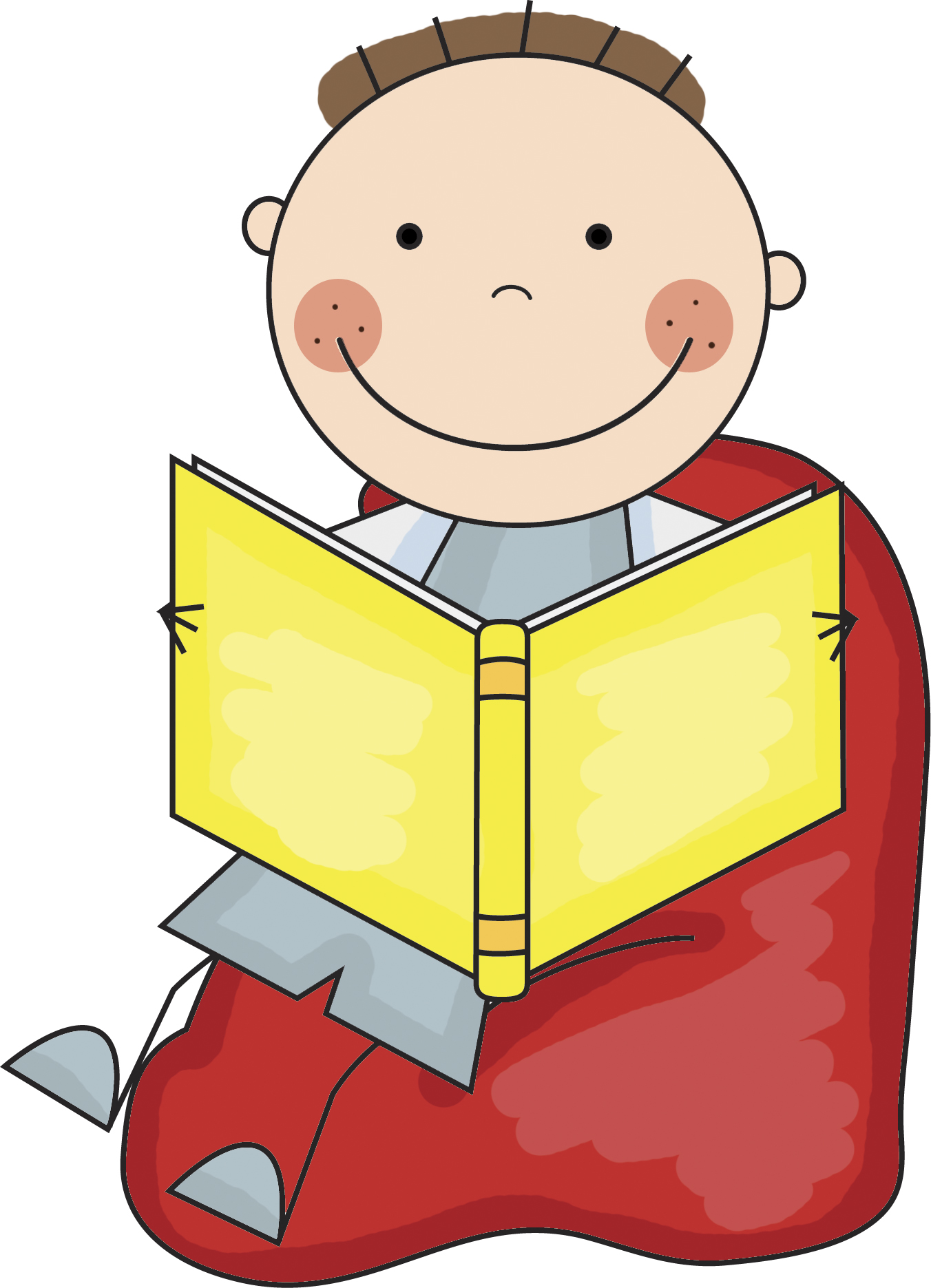 Reading Centers - Kids Reading Clipart