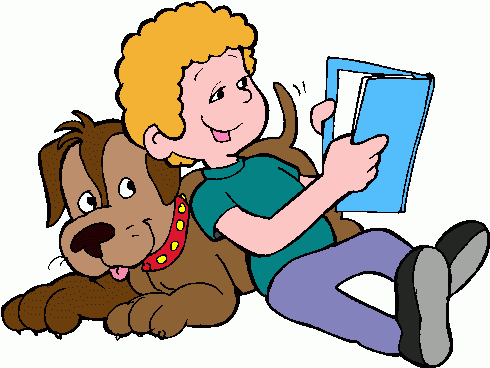 Reading Clip Art - Child Reading Clip Art