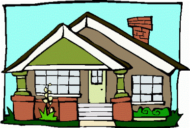 real estate clipart - Clip Art Of House