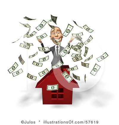 Money house clip art - Real Estate Investment Clipart