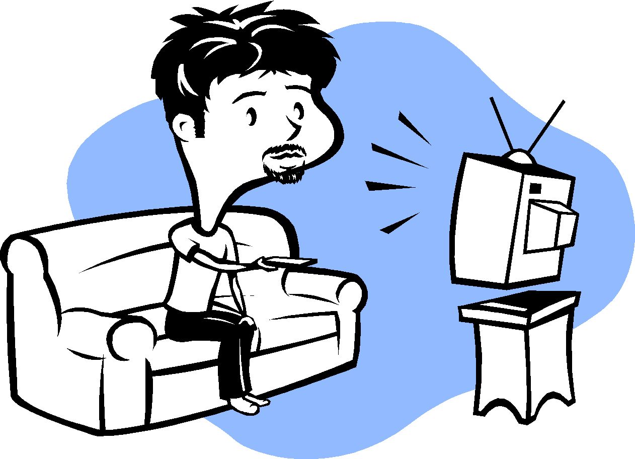 Download Watching Tv Clipart