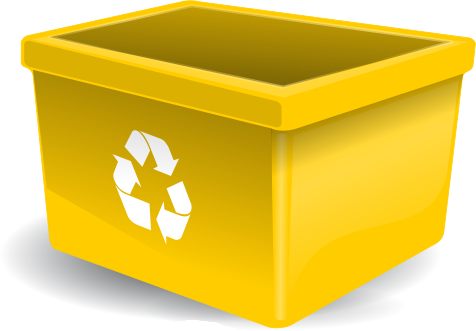 Recycle Bin Yellow - Recycle Bin Clipart