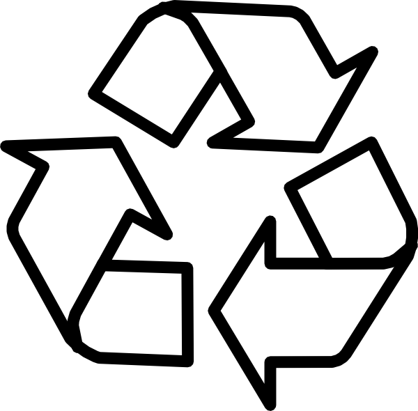 Free Printable Logos | Recycling Symbol Outline clip art