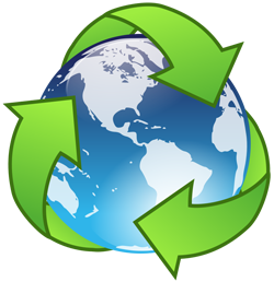 Planet Earth Shiny Logo - Fre