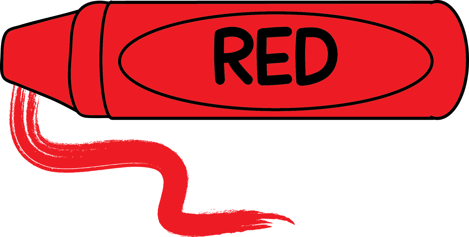 red crayon clipart